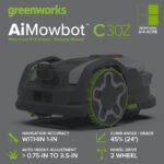 Greenworks AiMowbot C30Z Wire-Free RTKVision Robotic Lawn Mower – 3/4 Acre - Image 2