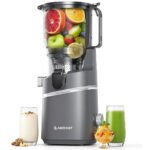 AMZCHEF Cold Press Juicer 2026 Upgraded, 6.5" Large Feed Chute for Whole Fruits & Vegetables